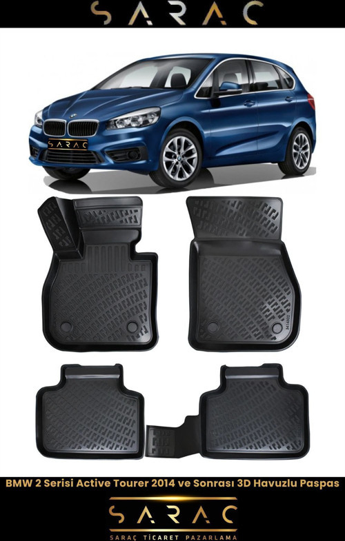 Bmw 2 Serisi F45 Active Tourer 2019 Model 3D Havuzlu Paspas