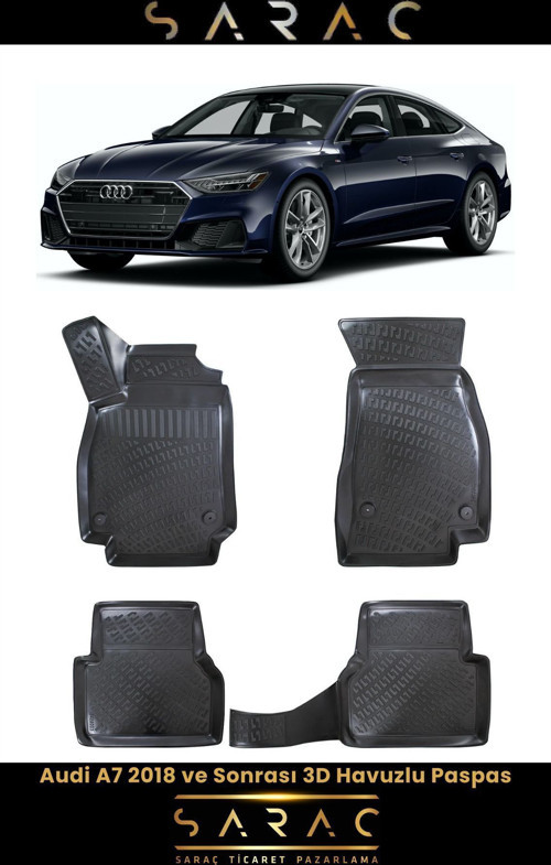 Audi A7 2019 Model 3D Havuzlu Paspas