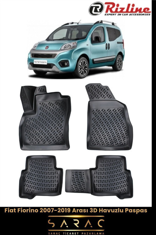 Fiat Fiorino 2010 Model 3D Havuzlu Paspas