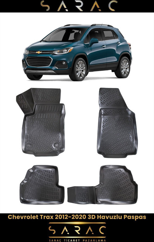 Chevrolet Trax 2012-2020 3D Havuzlu Paspas