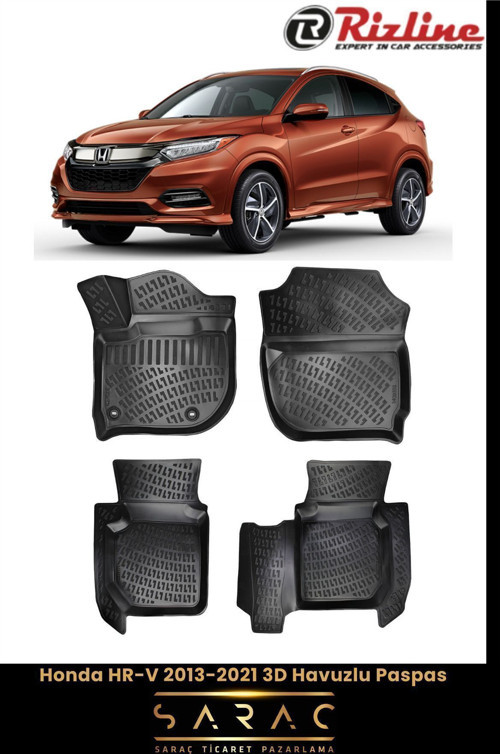 Honda Hr-V 2018 Model 3D Havuzlu Paspas