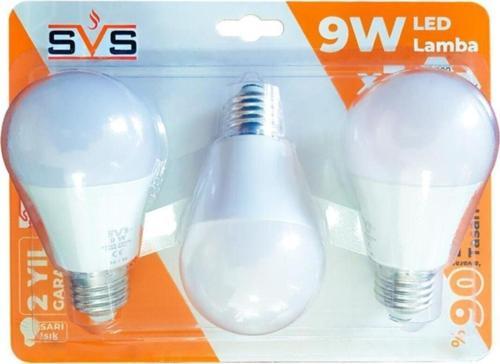 3 Lü Sarı Led Ampul