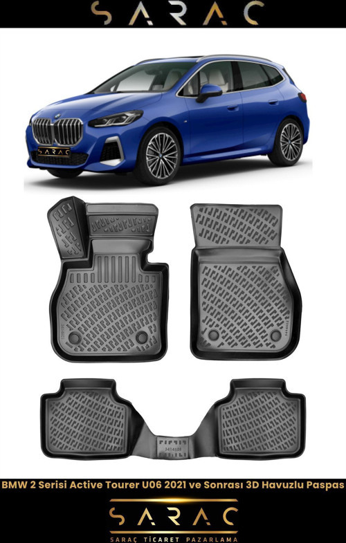 Bmw 2 Serisi U06 Active Tourer 2023 Model 3D Havuzlu Paspas