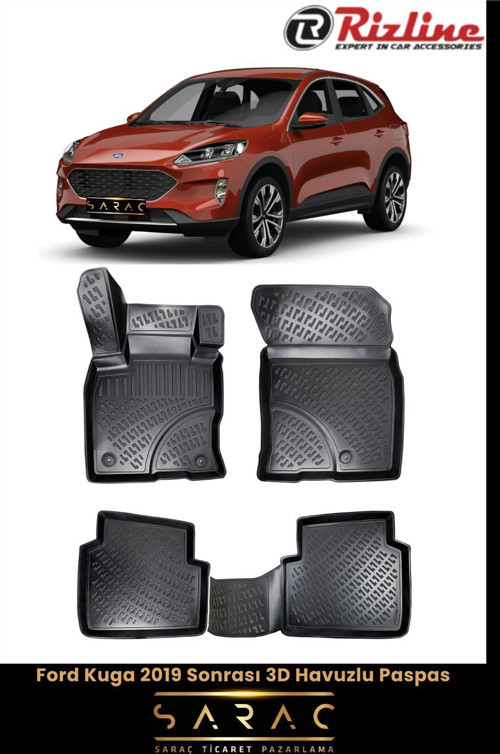 Ford Kuga 2024 Model 3D Havuzlu Paspas
