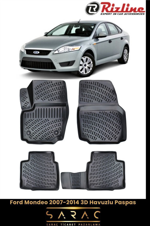 Ford Mondeo 2007-2014 3D Havuzlu Paspas