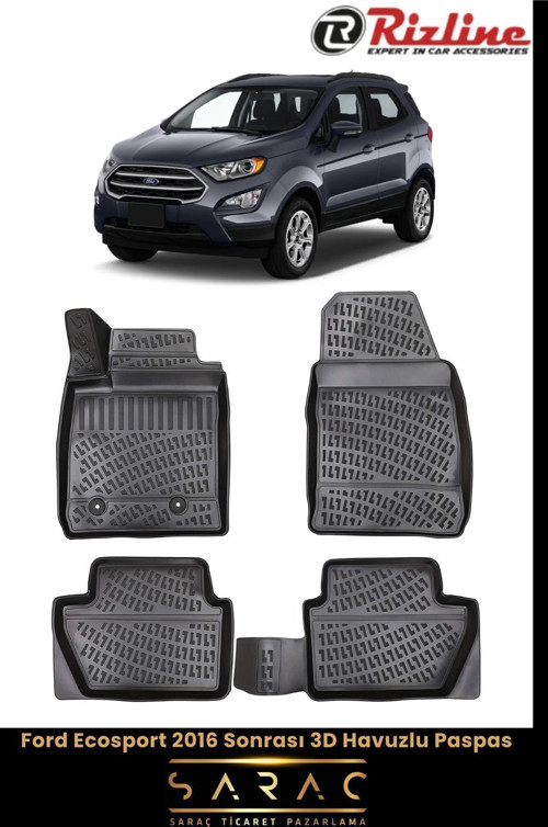 Ford Ecosport 2016 Model 3D Havuzlu Paspas