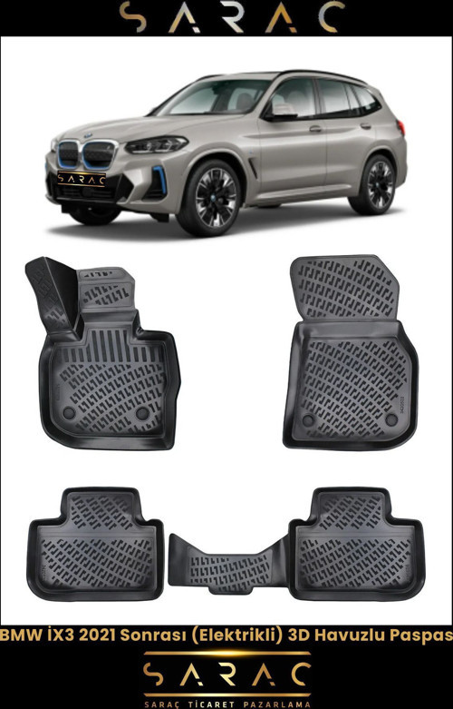 Bmw Ix3 2021 Model (Elektrikli) 3D Havuzlu Paspas