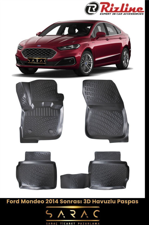 Ford Mondeo 2014 Sonrası 3D Havuzlu Paspas
