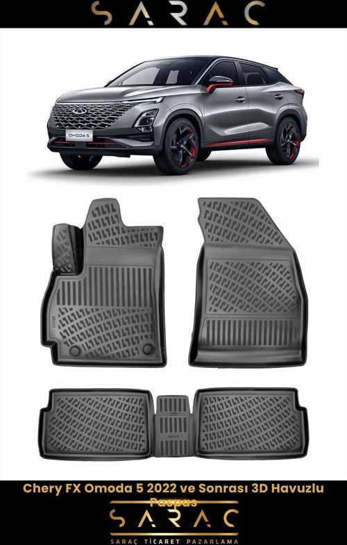 Chery Fx/Omoda 5 2023 Model 3D Havuzlu Paspas
