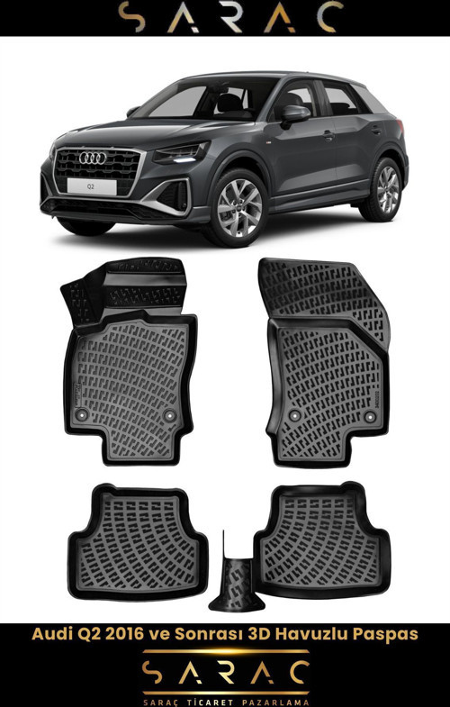 Audi Q2 2019 Model 3D Havuzlu Paspas