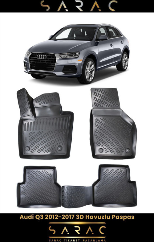 Audi Q3 2011 Model 3D Havuzlu Paspas