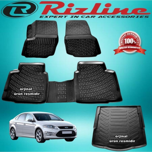 Ford Mondeo 3D Paspas + Bagaj Havuz Siyah 2007-2014 Arası