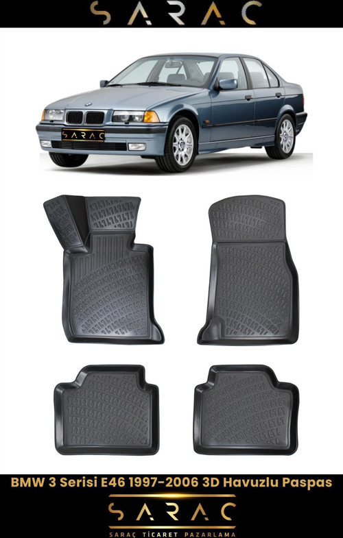 Bmw 3 Serisi E46 2006 Model 3D Havuzlu Paspas