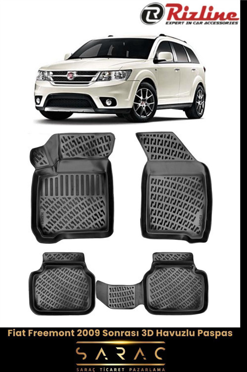 Fiat Freemont 2016 Model 3D Havuzlu Paspas