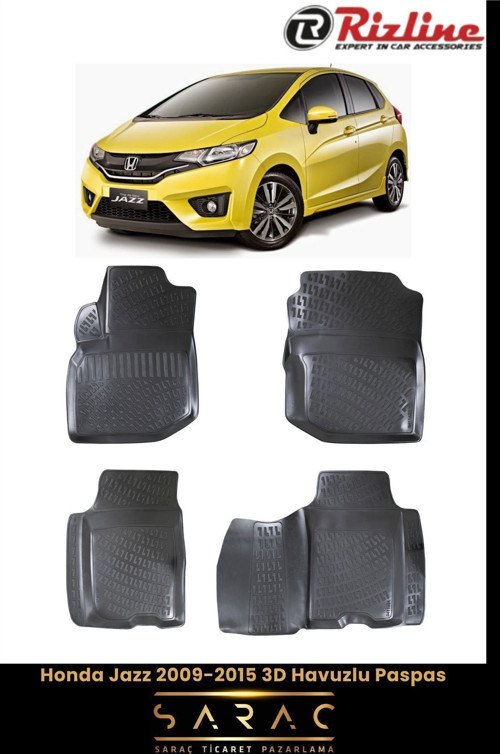 Honda Jazz 2014 Model 3D Havuzlu Paspas