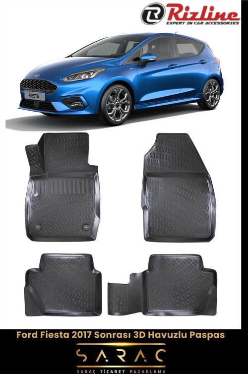 Ford Fiesta 2024 Model 3D Havuzlu Paspas
