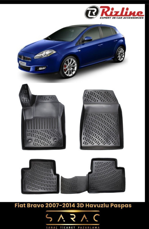Fiat Bravo 2013 Model 3D Havuzlu Paspas