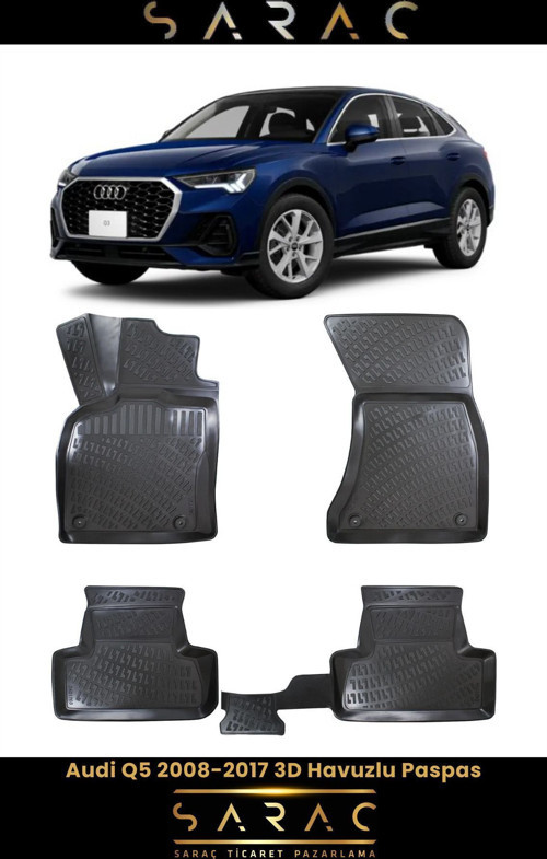 Audi Q5 2017 Model(Eski Kasa) 3D Havuzlu Paspas