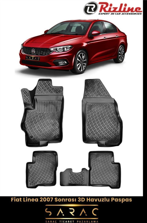 Fiat Linea 2018 Model 3D Havuzlu Paspas