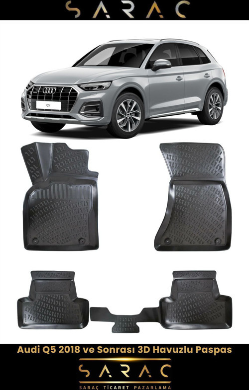 Audi Q5 2024 Model 3D Havuzlu Paspas