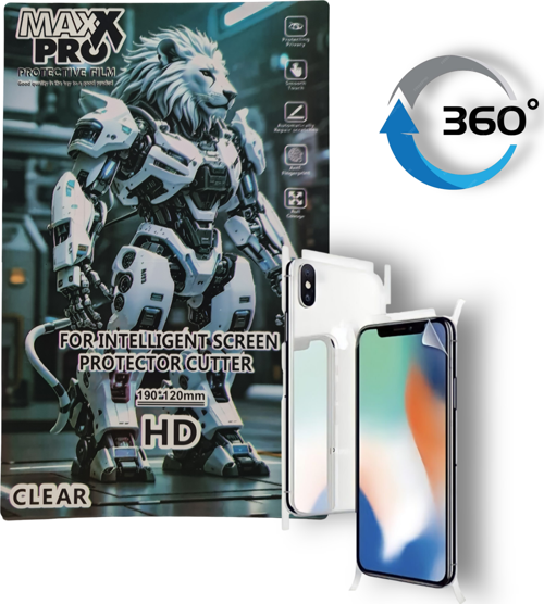 Huawei Y7 2018 Uyumlu NANO Ön - Arka 360 Full Kaplama Hd Ekran Koruyucu Darbe Emici - MAXXPRO