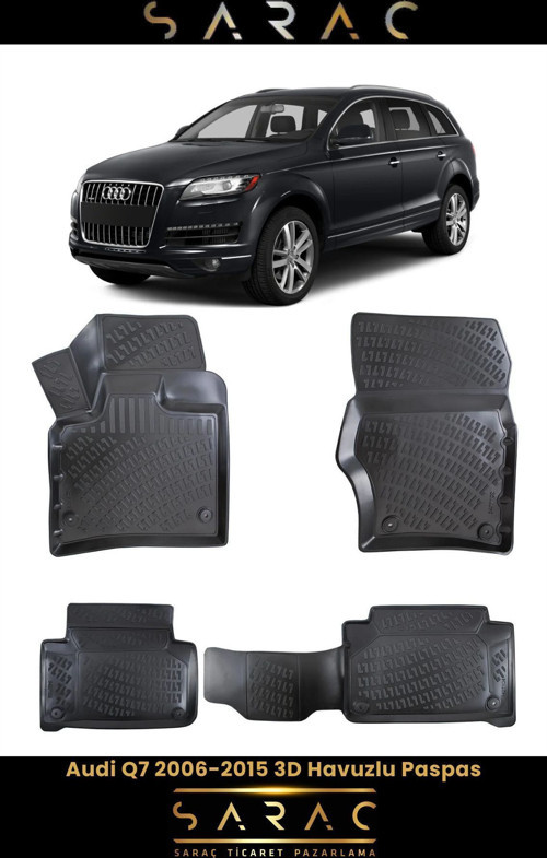 Audi Q7 2007 Model 3D Havuzlu Paspas