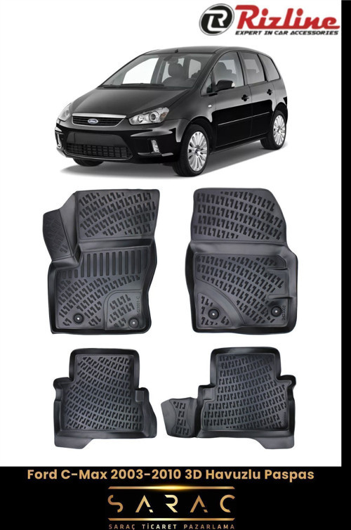 Ford C-Max 2006 Model 3D Havuzlu Paspas