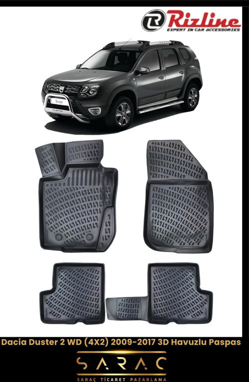 Dacia Duster 4X2 2013 Model 3D Havuzlu Paspas