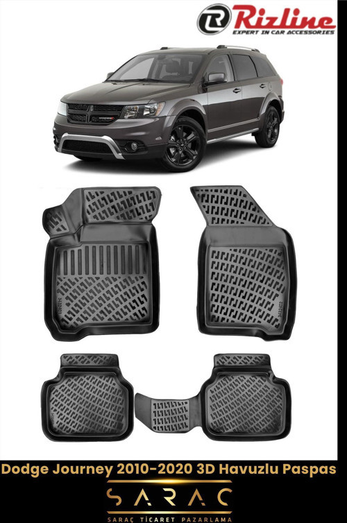 Dodge Journey 2013 Model 3D Havuzlu Paspas
