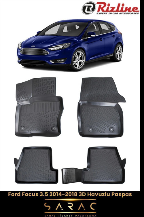 Ford Focus 2014 Model(Yeni Kasa) 3D Havuzlu Paspas