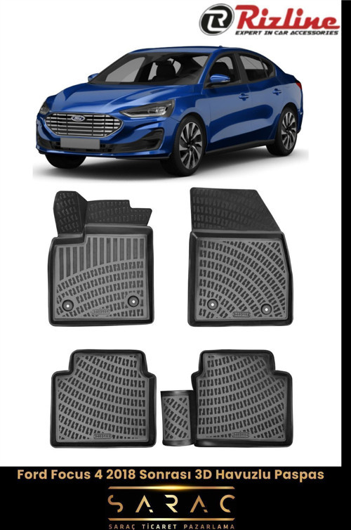 Ford Focus 2018 Model(Yeni Kasa) 3D Havuzlu Paspas