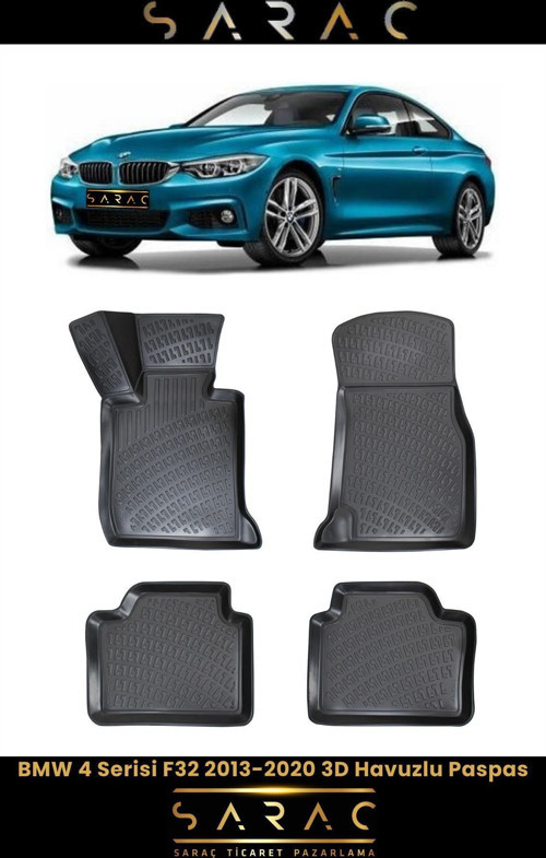 Bmw 4 Serisi F32 2019 Model 3D Havuzlu Paspas