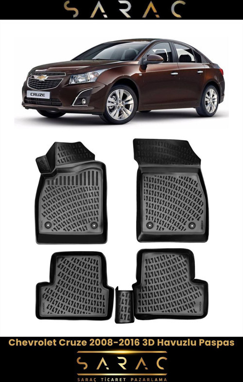 Chevrolet Cruze 2009 Model 3D Havuzlu Paspas