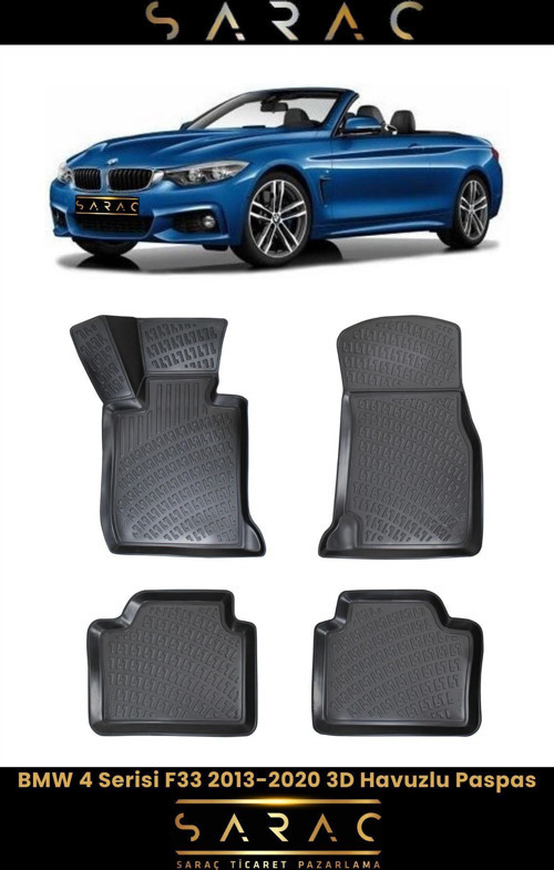 Bmw 4 Serisi F33 2017 Model 3D Havuzlu Paspas