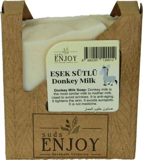 Suds Enjoy El Yapımı Doğal Eşek Sütü Sabun 100G Saf Sütlü Sabunu
