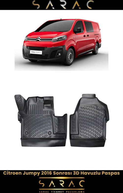 Citroen Jumpy 2016 Sonrası 3D Havuzlu Paspas