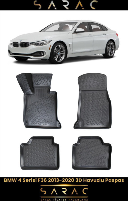 Bmw 4 Serisi F36 2013-2020 3D Havuzlu Paspas