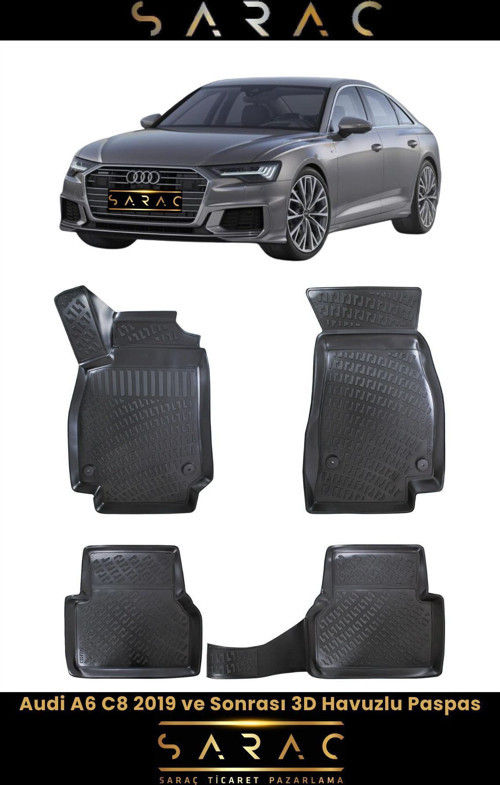 Audi A6 2019 Model 3D Havuzlu Paspas