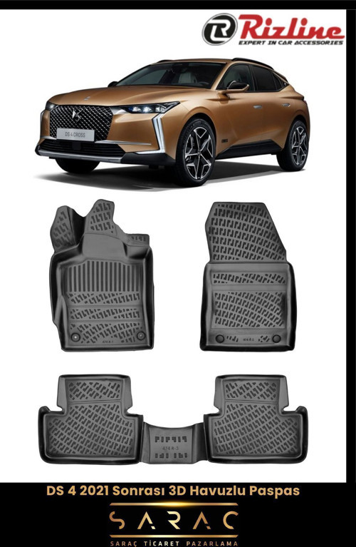 Ds4 Crossback 2023 Model 3D Havuzlu Paspas
