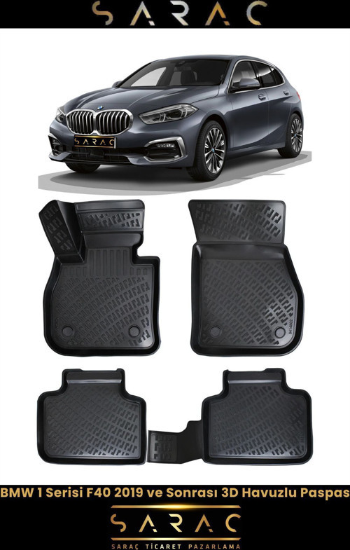 Bmw 1 Serisi F40 2021 Model 3D Havuzlu Paspas