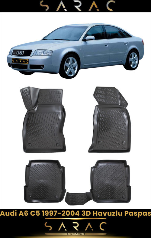 Audi A6 1998 Model Araca Özel 3D Havuzlu Paspas