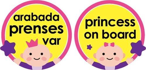 ARABA CAM YAZISI ARABADA PRENSES VAR PEMBE