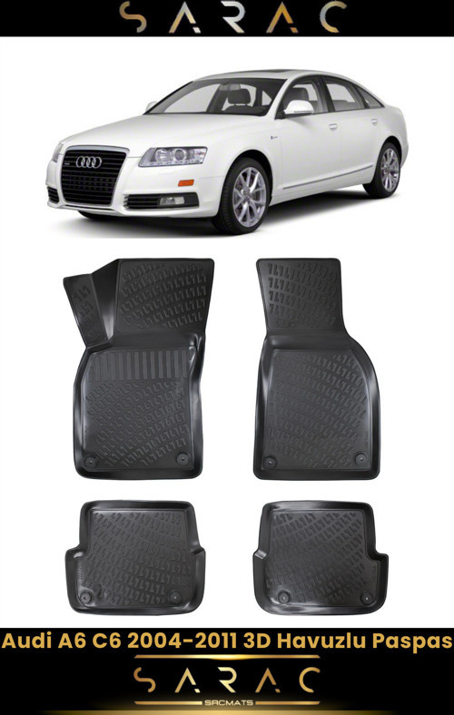 Audi A6 2010 Model Araca Özel 3D Havuzlu Paspas