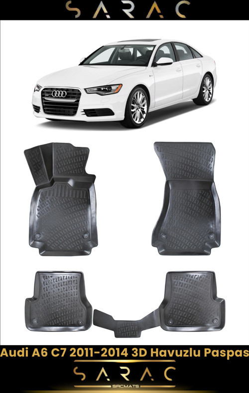 Audi A6 2012 Model Araca Özel 3D Havuzlu Paspas