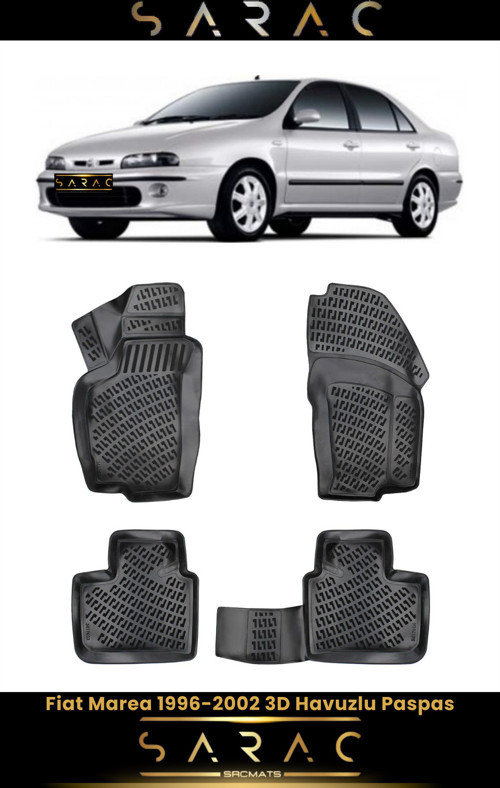 Fiat Marea 2002 Model Araca Özel 3D Havuzlu Paspas