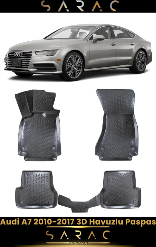 Audi A7 2013 Model Araca Özel 3D Havuzlu Paspas