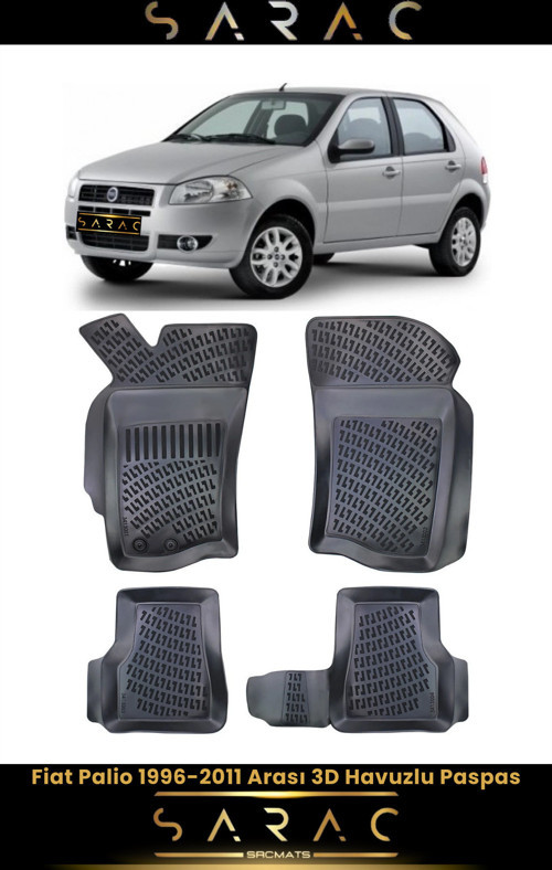 Fiat Palio 5 Kapı 2010 Model Araca Özel 3D Havuzlu Paspas