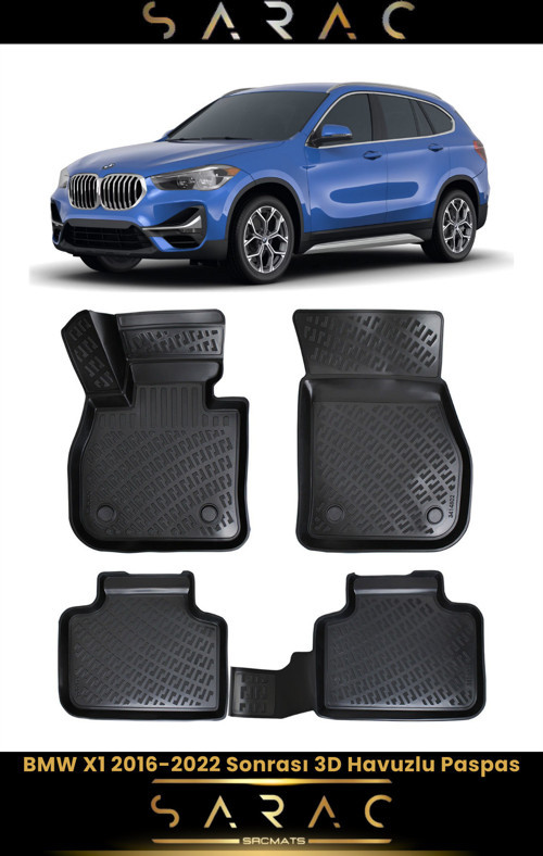 Bmw X1 2020 Model Araca Özel 3D Havuzlu Paspas