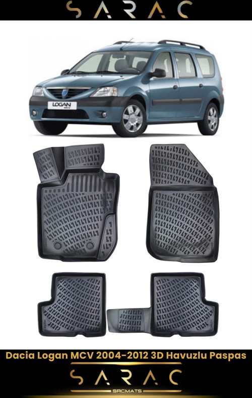 Dacia Logan Mcv 2010 Model Araca Özel 3D Havuzlu Paspas