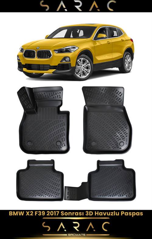 Bmw X2 F39 2020 Model Araca Özel 3D Havuzlu Paspas